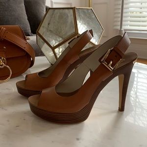 Michael Kors leather Sling-back sandal heel